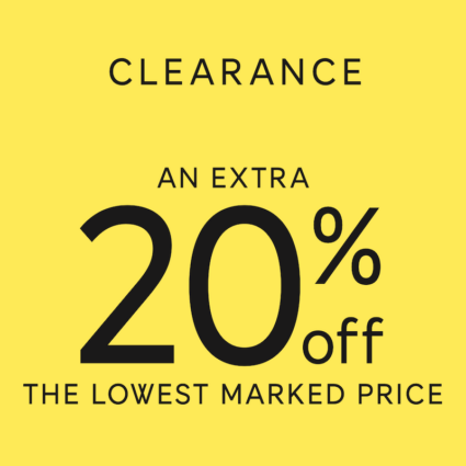 Sale – 20% off Clearance