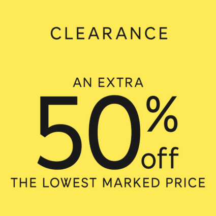 Sale – 50% off Clearance