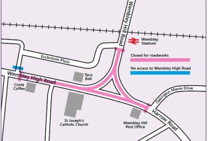 Major Roadworks on Wembley High Road